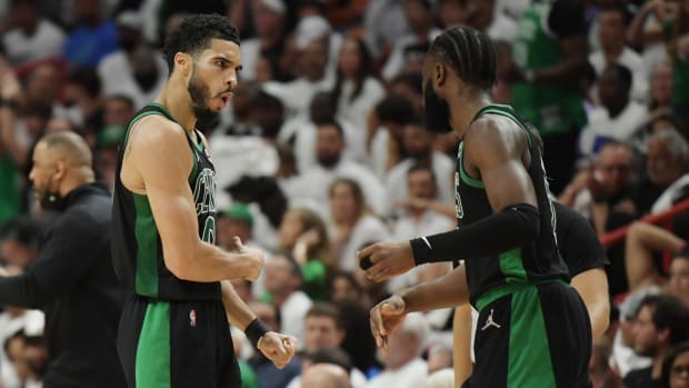 Boston Celtics forward Jayson Tatum, Jaylen Brown